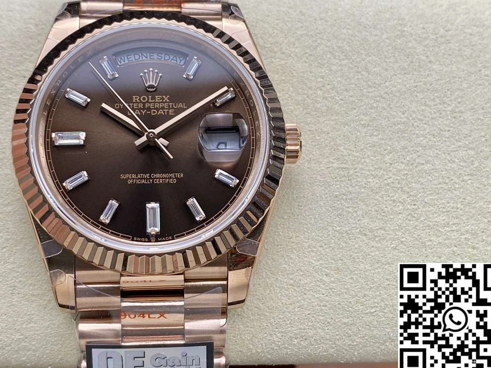 Factory Chocalate Steel Tungsten Rolex Date v5 Dial QF Day M228235-0003 0420